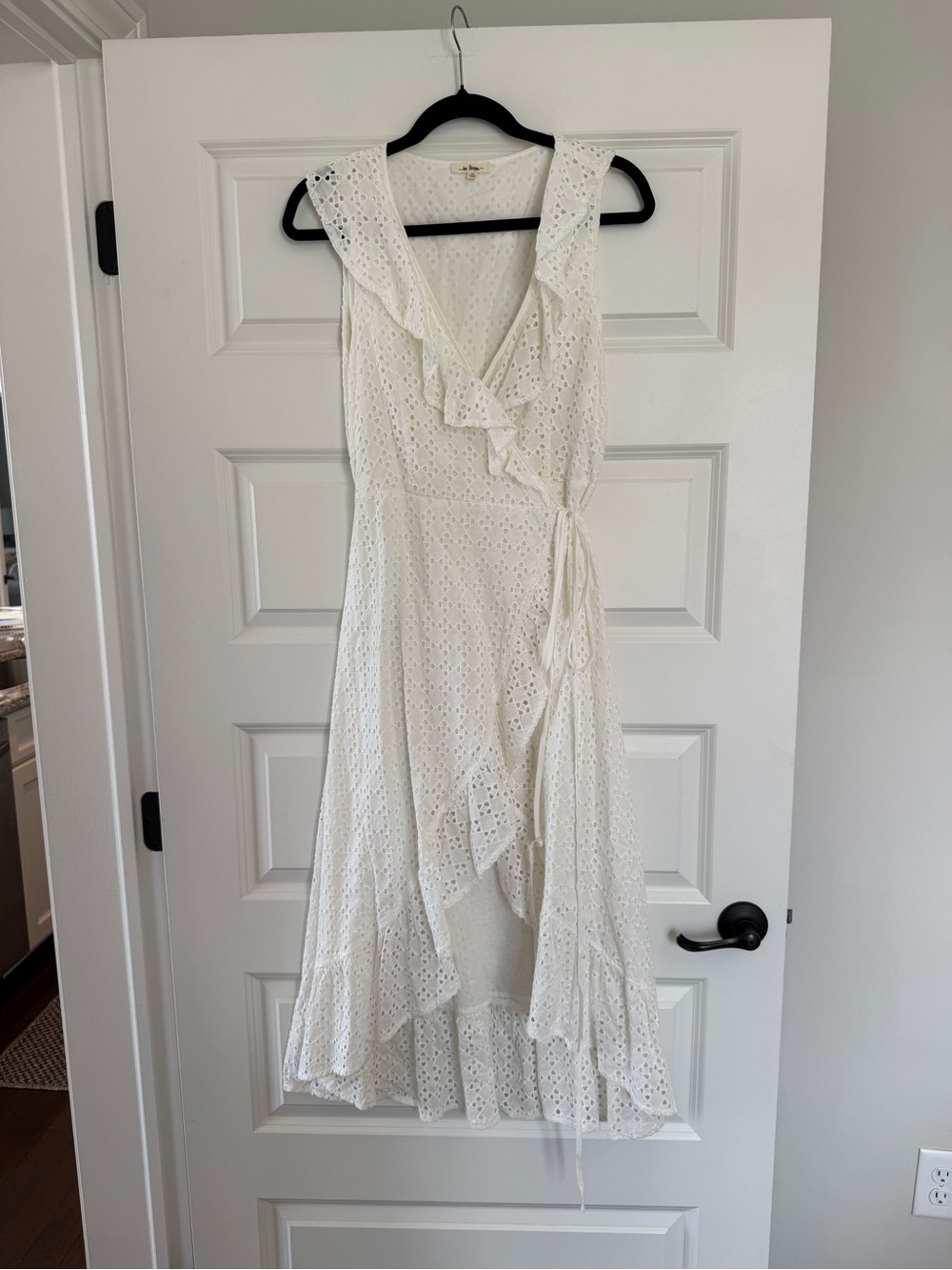 In Loom Eyelet Midi Dress